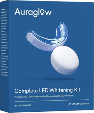 Auraglow is a leading teeth whitening brand with the best teeth whitening kits, teeth whitening lights, teeth whitening gels, carbamide peroxide and whitening for at home use.