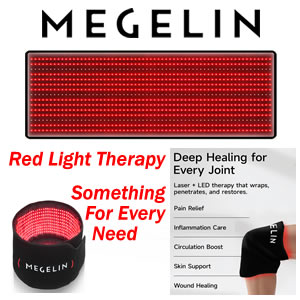 Megelin red light therapy devices reduce wrinkles, fine lines, redness and inflammation. Help to achieve younger-looking skin and healthier body. No need to go out and experience professional-grade led light therapy at home.